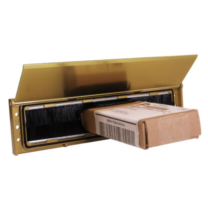 Model: Surface Open with Item: gasket, brushes, anchoring points, torsion rods. Installed as a retrofit to save energy or as a new install. This draft dodger surface mount mail slot is the best option to keep your dwelling's thermal envelope closed