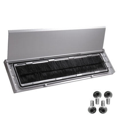Model: Surface Open with Parts: screws, gasket, brushes, anchoring points, torsion rods. Installed as a retrofit to save energy or as a new install. This draft dodger surface mount mail slot is the best option to keep your dwellings thermal envelope closed.